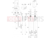 KTM  FRONT FORK DISASSEMBLED