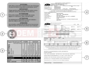KTM 1290 SUPER ADVENTURE R OT (F9975W7) [US] TECHNIC INFORMATION STICKER