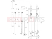 KTM  FRONT FORK DISASSEMBLED