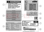 KTM  TECHNIC INFORMATION STICKER