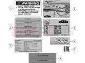 KTM  TECHNIC INFORMATION STICKER
