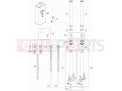 KTM  FRONT FORK DISASSEMBLED