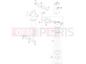 KTM  SHOCK ABSORBER DISASSEMBLED