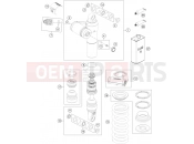 KTM  SHOCK ABSORBER DISASSEMBLED