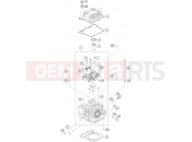 KTM 390 ADVENTURE, black - B.D. (F5303W8L) CYLINDER HEAD
