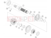 KTM  TRANSMISSION I - MAIN SHAFT