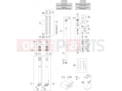 KTM  FRONT FORK DISASSEMBLED