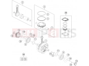 KTM  CRANKSHAFT, PISTON