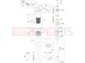 KTM  SHOCK ABSORBER DISASSEMBLED