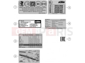 KTM  TECHNIC INFORMATION STICKER