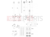 KTM  FRONT FORK DISASSEMBLED