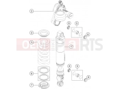 KTM  SHOCK ABSORBER DISASSEMBLED
