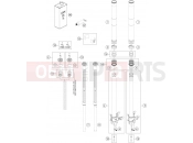 KTM  FRONT FORK DISASSEMBLED