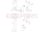 KTM  SHOCK ABSORBER DISASSEMBLED