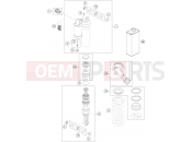 KTM  SHOCK ABSORBER DISASSEMBLED
