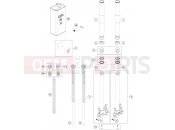 KTM  FRONT FORK DISASSEMBLED