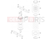 KTM  SHOCK ABSORBER DISASSEMBLED
