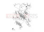 YAMAHA FZ6-S Fazer FZ6-S FZS6VC (5VXJ) 2006 RADIATOR & HOSE