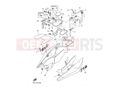 YAMAHA FZ6-S Fazer FZ6-S FZS6VC (5VXJ) 2006 SIDE COVER