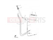 YAMAHA FZ6-S Fazer FZ6-S FZS6VC (5VXJ) 2006 STEERING HANDLE & CABLE