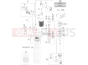KTM  SHOCK ABSORBER DISASSEMBLED