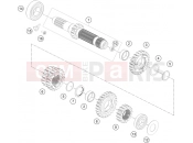 KTM  TRANSMISSION I - MAIN SHAFT