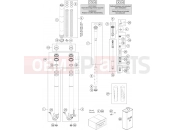 KTM  FRONT FORK DISASSEMBLED