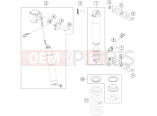 KTM  SHOCK ABSORBER DISASSEMBLED