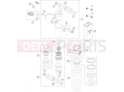 KTM  SHOCK ABSORBER DISASSEMBLED