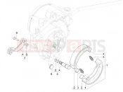 vespa Vespa Primavera Elettrica RED 45 Km/h (EU) Rear brake - Brake jaw