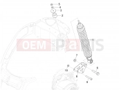 vespa Vespa Primavera Elettrica RED 45 Km/h (EU) Rear suspension - Shock absorbers