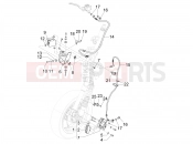 vespa Vespa Primavera Elettrica TECH RED 70km/h (CA, USA) Brakes pipes - Calipers