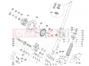 vespa Vespa Primavera Elettrica TECH RED 70km/h (CA, USA) Front suspension - Shock absorbers