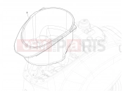 vespa Vespa Primavera Elettrica TECH RED 70km/h (CA, USA) Helmet huosing - Undersaddle