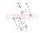 TRIUMPH Tiger 900 GT Aragon Edition Front forks & lower yoke assy