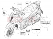 PIAGGIO Beverly 300 HPE E5 (EU) Plates - Emblems