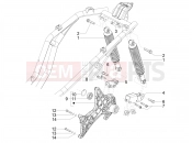 PIAGGIO Beverly 300 HPE E5 (EU) Rear suspension - Shock absorber/s