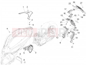 PIAGGIO Beverly 300 HPE E5 (EU) Rear cover - Splash guard