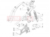 PIAGGIO Beverly 310 Classic - Sport E5+ (EU) Rear suspension - Shock absorber/s