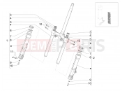 PIAGGIO Beverly 400 HPE E5 (EU) Fork's components (Showa)