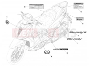 PIAGGIO Beverly 400 HPE E5 (EU) Plates - Emblems