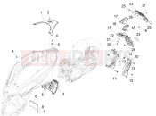 PIAGGIO Beverly 400 HPE E5 (EU) Rear cover - Splash guard