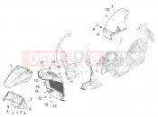 PIAGGIO Beverly 400 HPE E5 (EU) Wheel huosing - Mudguard