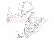 PIAGGIO MP3 300 HPE Sport E5 (APAC) Front shield