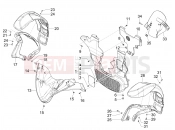 PIAGGIO MP3 300 HPE Sport E5 (APAC) Wheel huosing - Mudguard