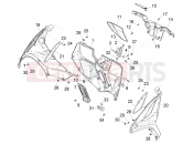 PIAGGIO MP3 300 HPE Sport E5 (APAC) Front glove-box - Knee-guard panel