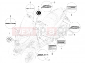 PIAGGIO MP3 300 HPE Sport E5 (APAC) Plates - Emblems