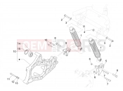 PIAGGIO MP3 400 HPE Classic-Sport E5+ (EU) Rear suspension - Shock absorber/s