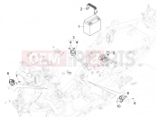 PIAGGIO MP3 400 HPE Classic-Sport E5+ (EU) Remote control switches - Battery - Horn