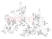 PIAGGIO MP3 530 HPE Exclusive E5+ (EU) Fork's components (Mingxing)